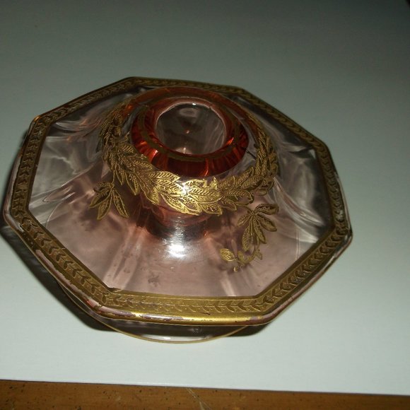 depression glass Accents Vintage Elegant Depression Glass Candle